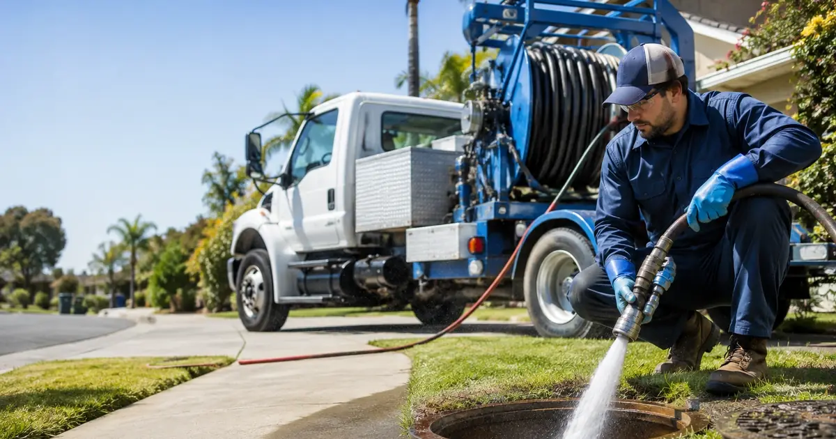 Hydro jet sewer cleaning Clovis