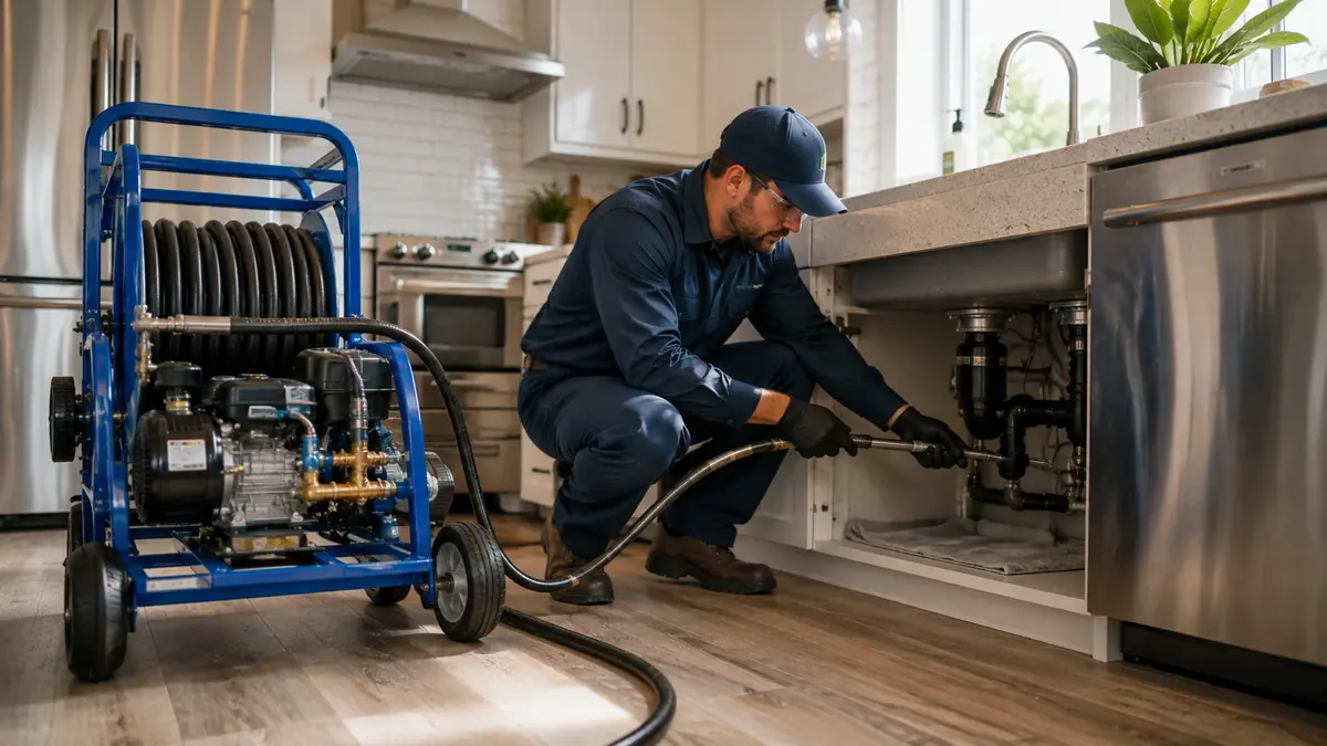 Kitchen Drain Hydro Jetting in Clovis