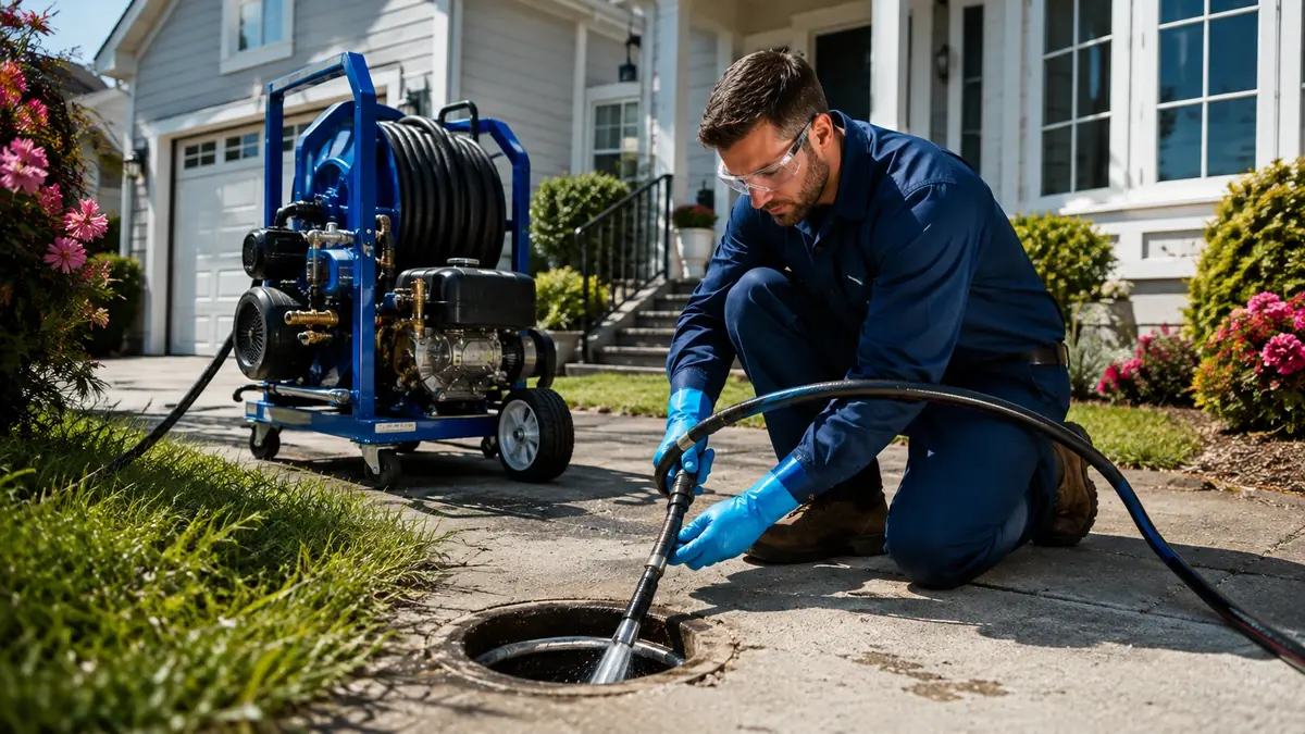 Residential Hydro Jet Drain Cleaning in Clovis