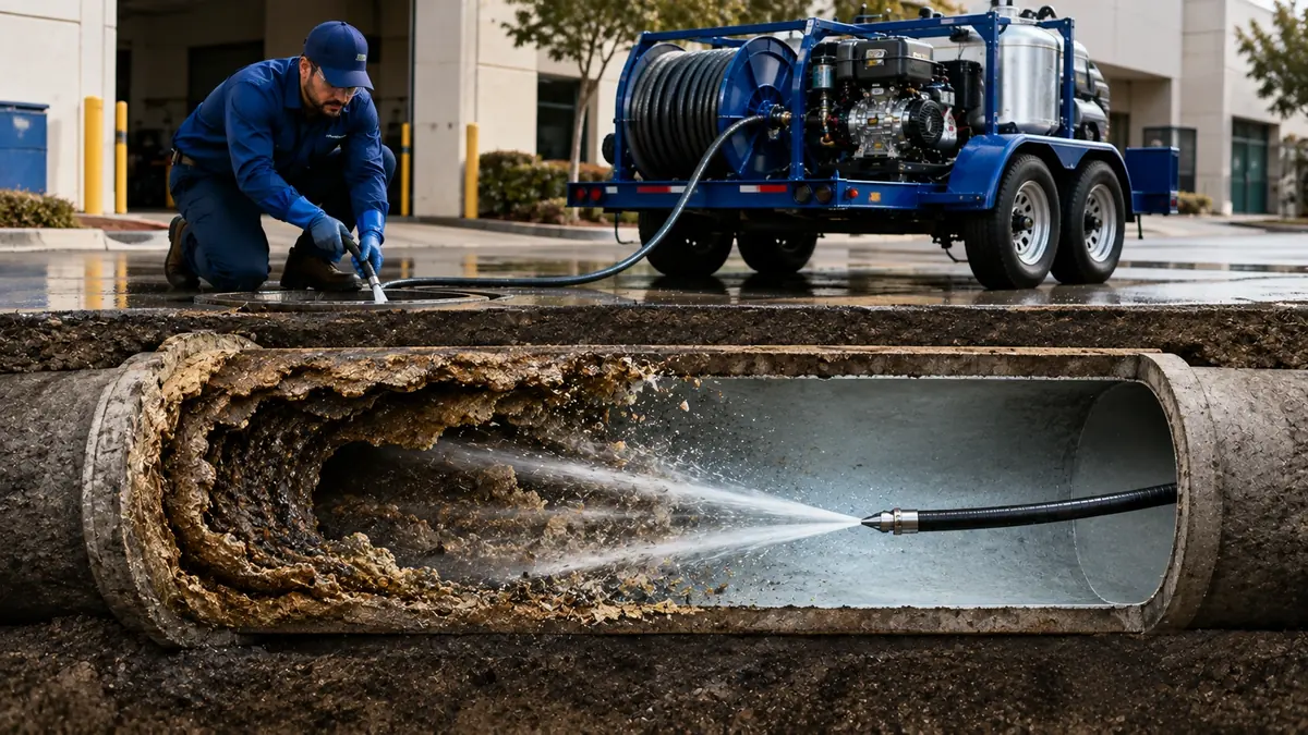 Sewer Pipe Descaling in Clovis
